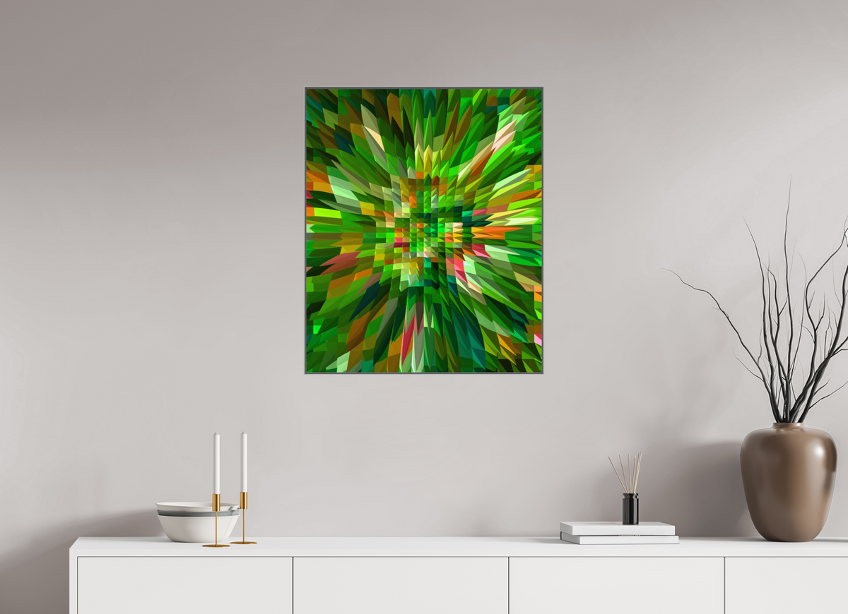 60 x 72.4 cm, Framed Acrylic Print Bloom