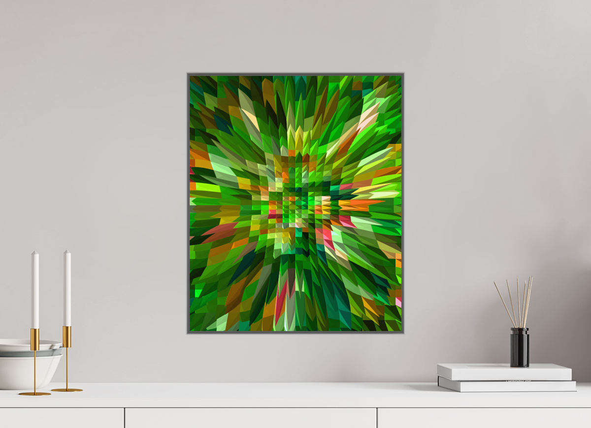 40 x 48.3 cm, Framed Metal Print Bloom