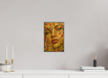 20 x 30 cm, Framed Metal Print Her Golden Gaze