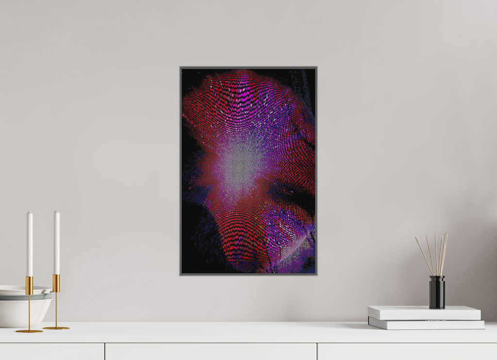 30 x 46 cm, Framed Metal Print Brainiac