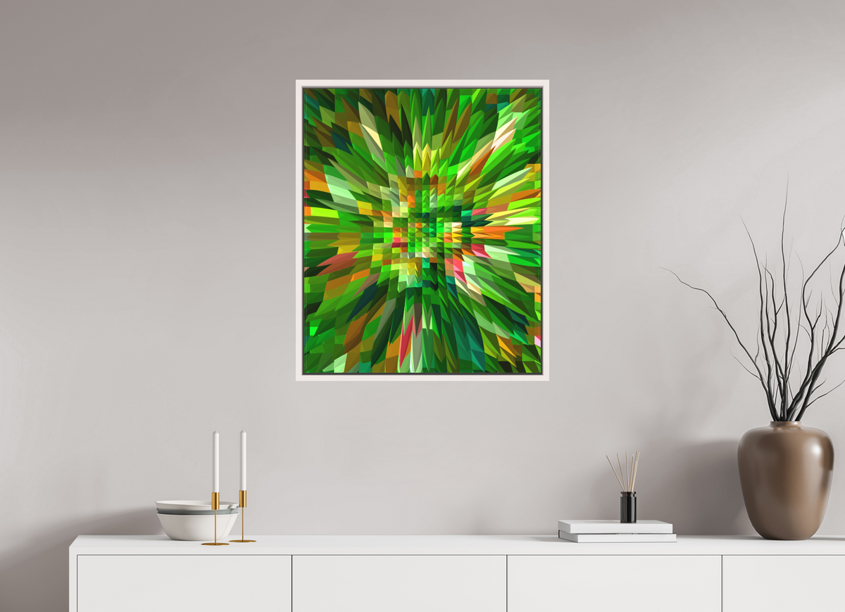 60 x 72.4 cm, Framed Canvas Print Bloom