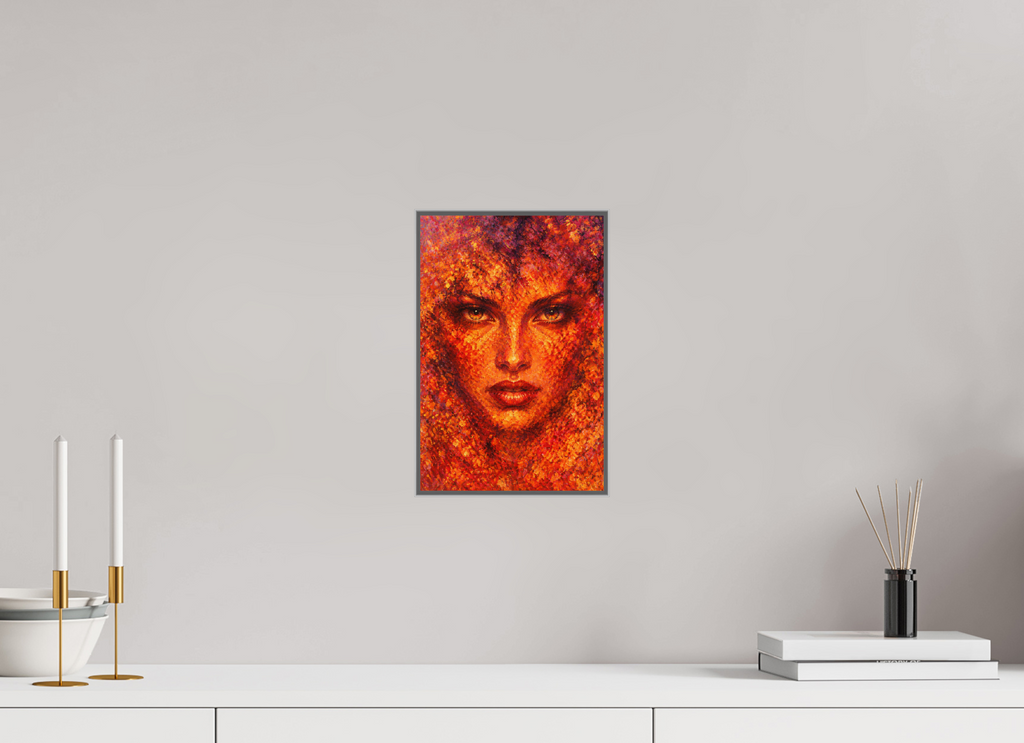20 x 30 cm, Framed Metal Print She's Out of Darkness