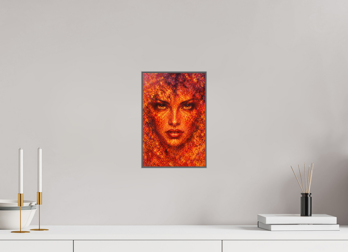 20 x 30 cm, Framed Metal Print She's Out of Darkness