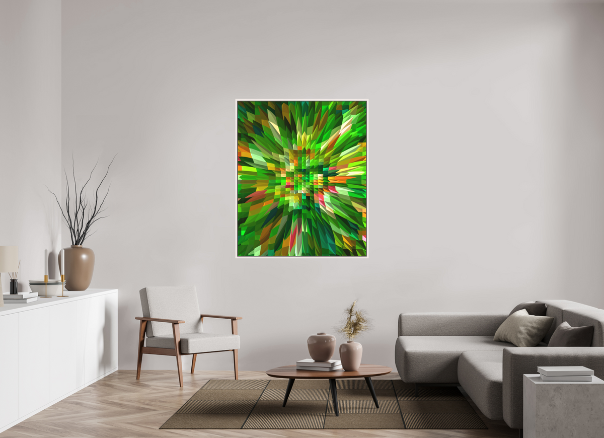 110 x 132.7 cm, Framed Canvas Print Bloom