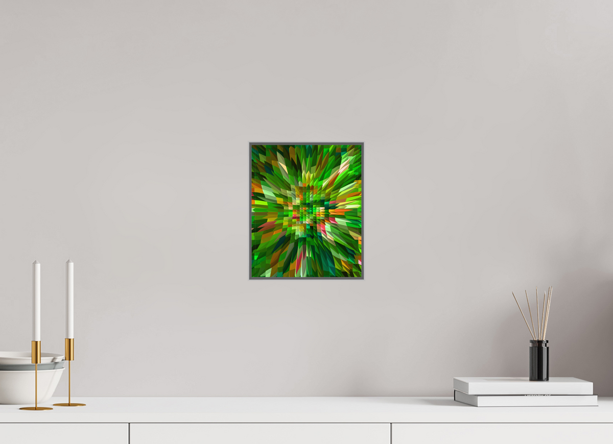 20 x 24.1 cm, Framed Metal Print Bloom