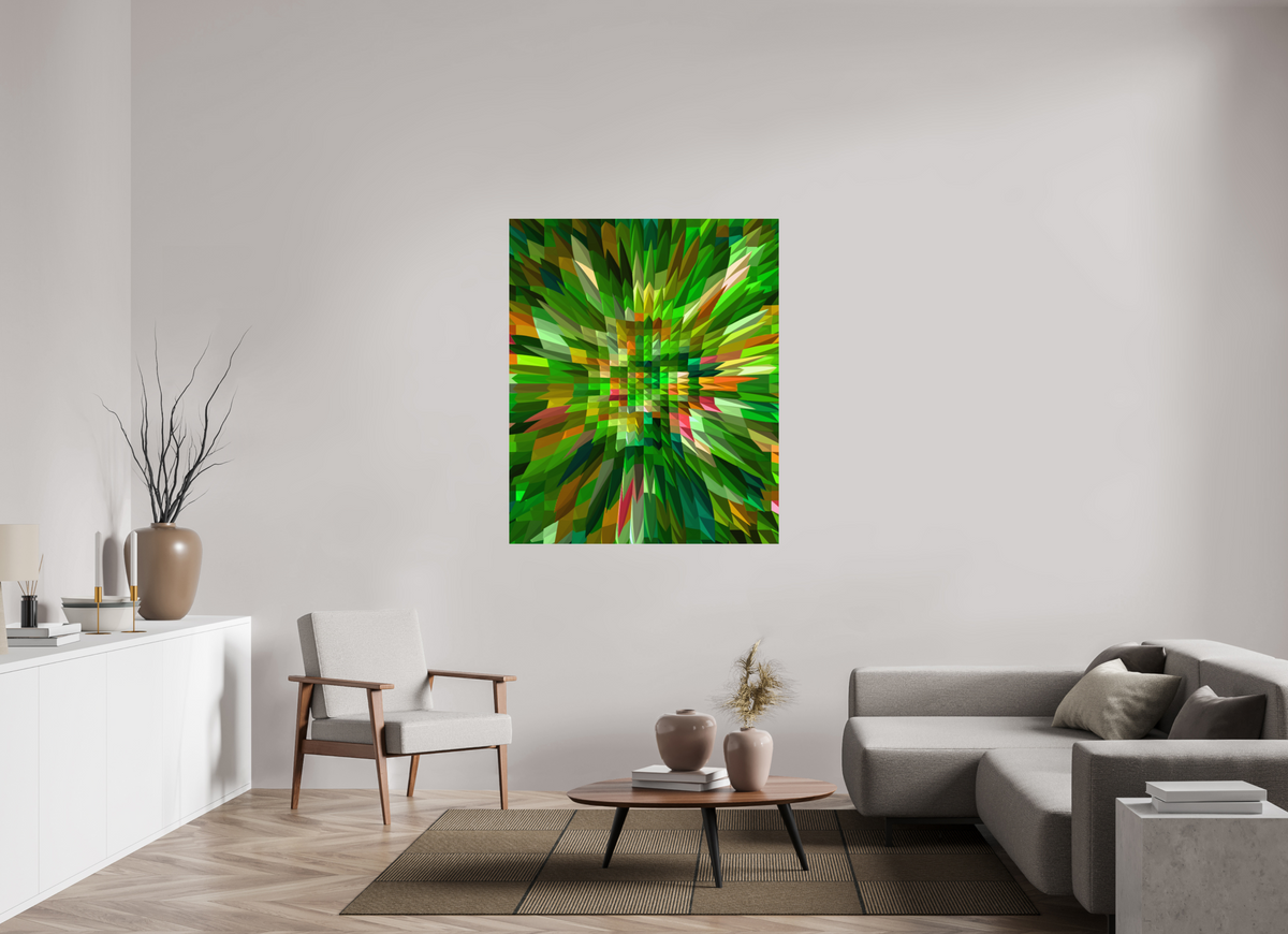 110 x 132.7 cm, Metal Print Bloom